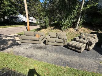 2 couches and chair