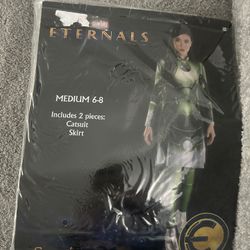 NEW Marvel Eternals Sersi Cosplay Costume Skirt Suit Halloween Women medium