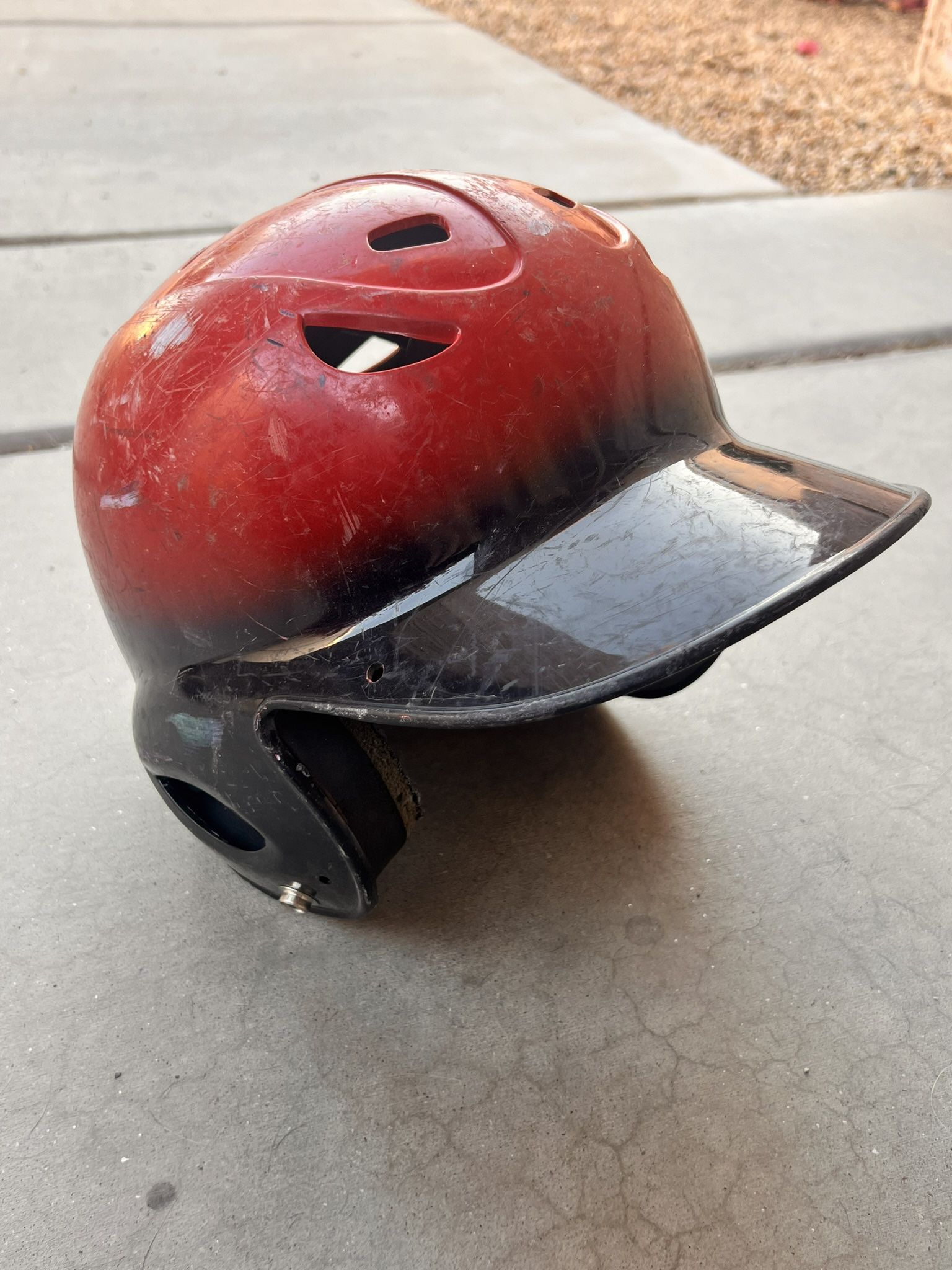 MacGregor Red Baseball Batting Helmet Size: 6 7/8” - 7 5/8”