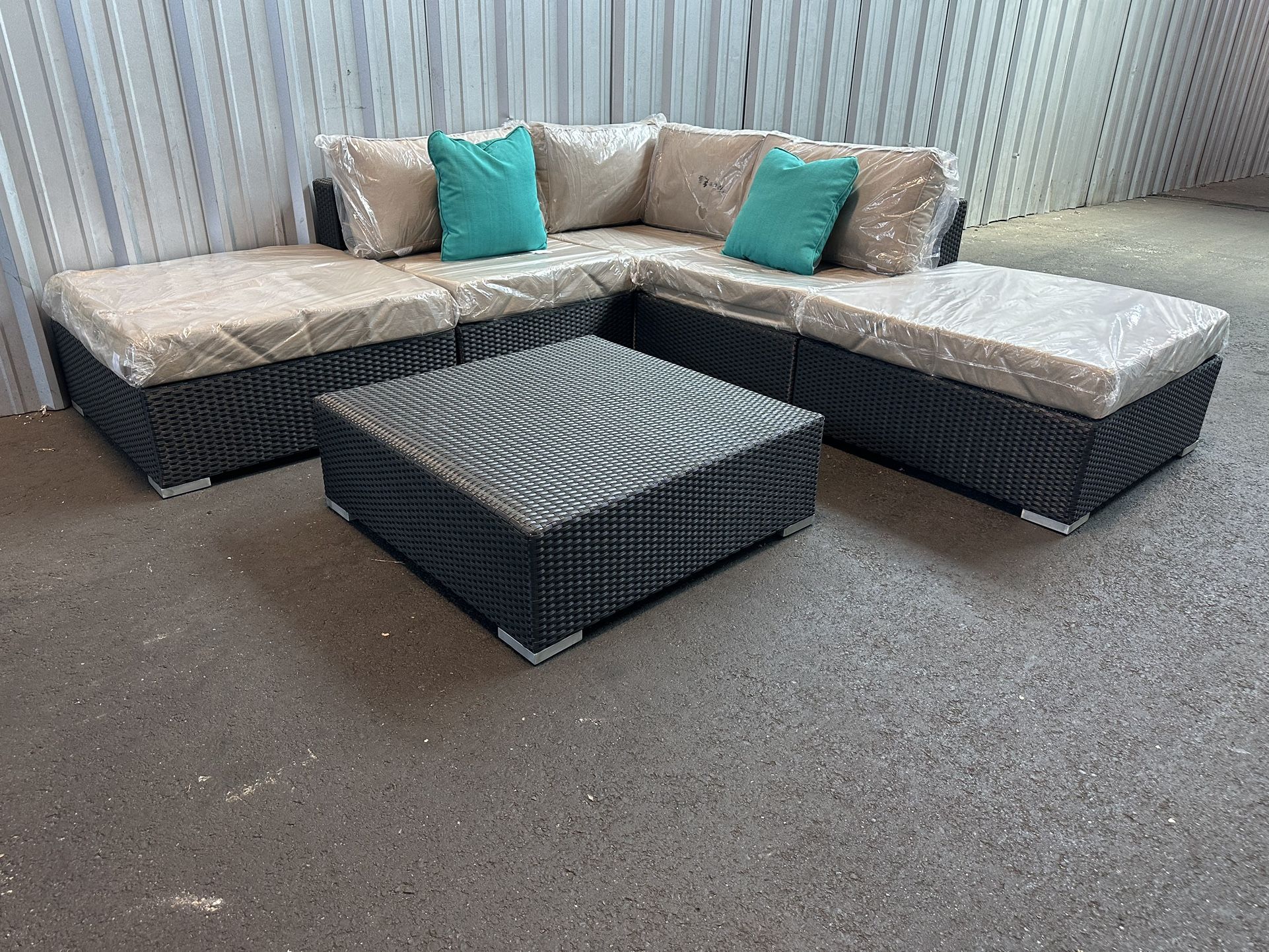 New 6pc Outdoor Patio Furniture Set Sunbrella Home & Garden