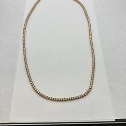 14K Diamond Tennis Necklace 