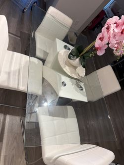 Beveled Glass Dining Room Table