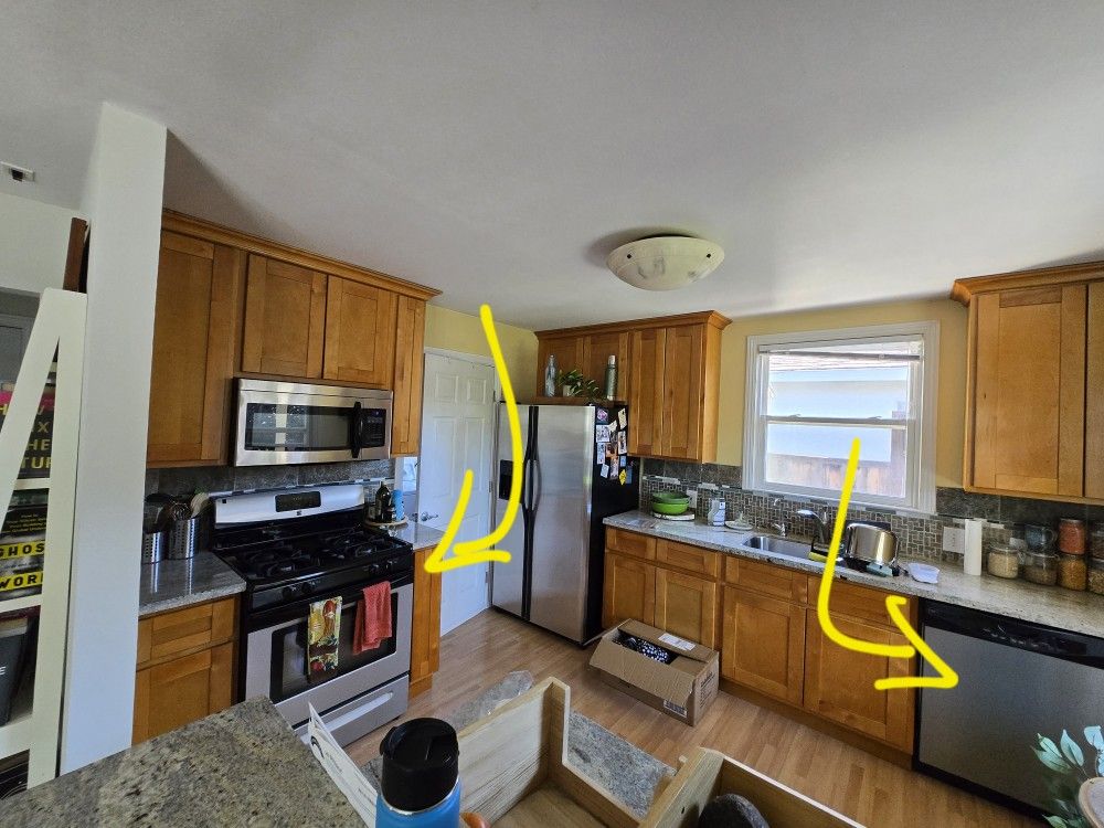 Kenmore Gas Stove + GE Dishwasher