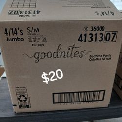 Goodnites For Boys  Fits Sizes 6 - 8