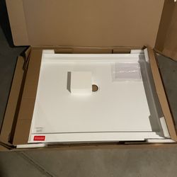 SlimLine 48 in. x 36 in. Single Threshold Alcove Shower Pan Base in White with Center Drain 