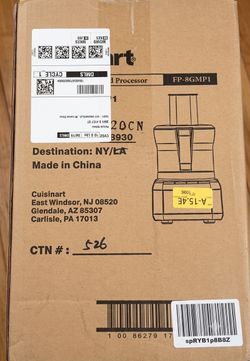 Cuisinart 8-Cup Food Processor (Model FP-8GMP1) – In Box