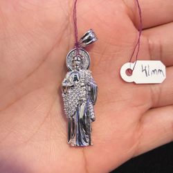 925 Silver San Judas Pendant 