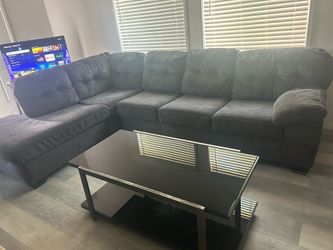 Full  gray living room set