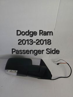 Dodge Ram 2013-2018 Passenger Side Mirror