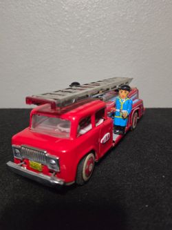 Toy friction firetruck ladder made in china
