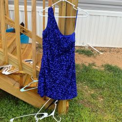 blue dress size large
