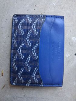 Goyard Paris Blue Card Holder Wallet