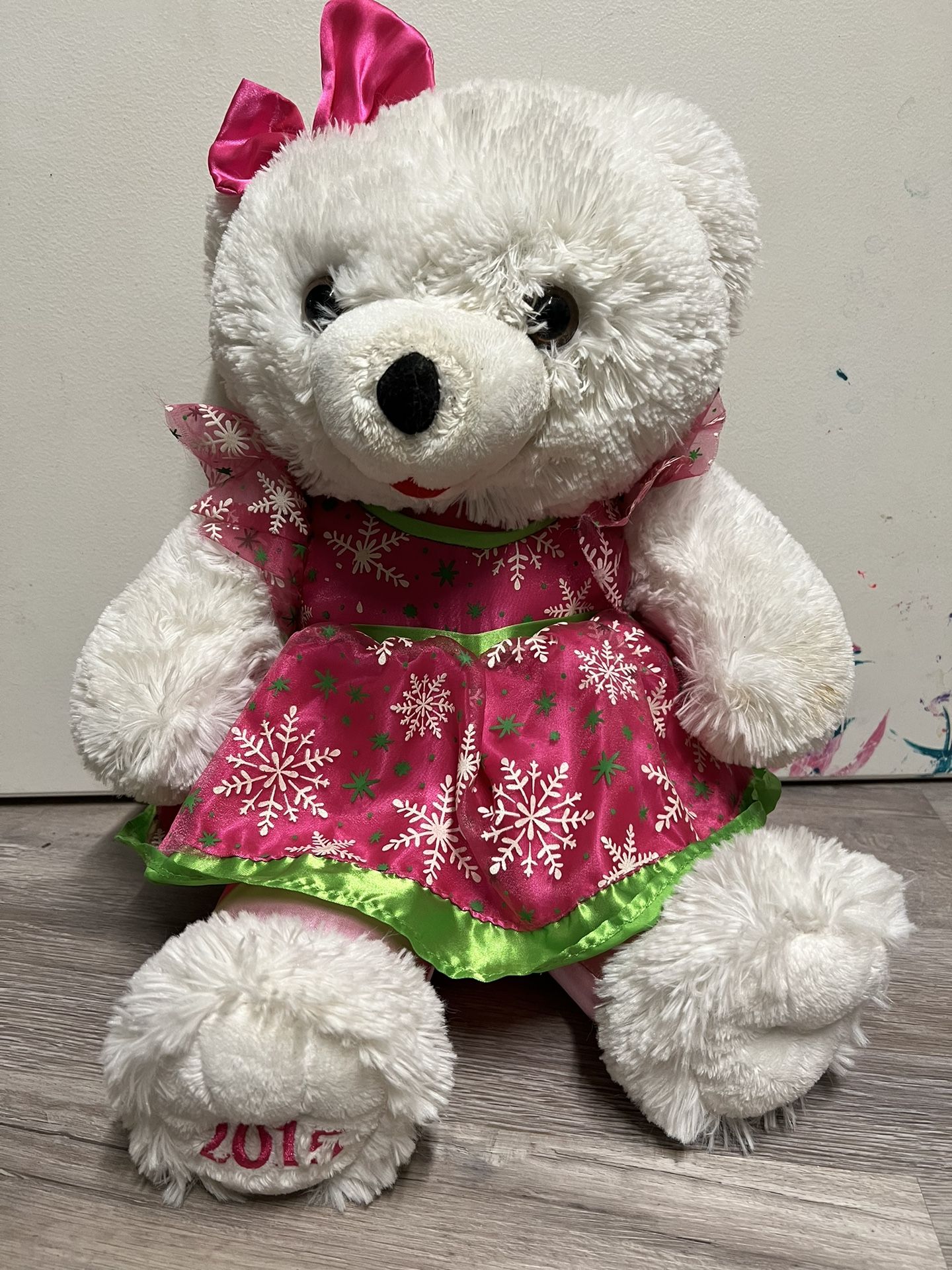 2015 Collector’s Pink Snowflake Teddy by DanDee