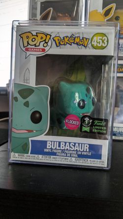Pokemon Flocked Bulbasaur ECCC Exclusive Funko Pop