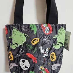 New Disney Nightmare Before Christmas Jack & Sally Halloween Tote Bag