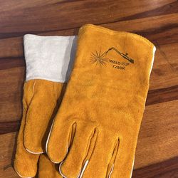 Leather metal working gloves