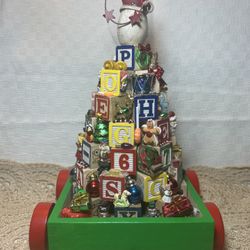 Mellissa & Doug Block Christmas Tree Cart