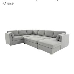 Sectional Sofa Sleeper Grey Black White Chaise Storage Pull Out Bed Only 6months Old $2000 New 
