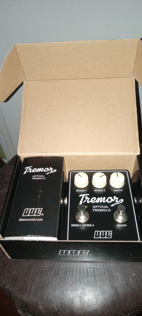 BBE Tremor 2 Speed Optical Tremolo Pedal in Box LIKE NEW