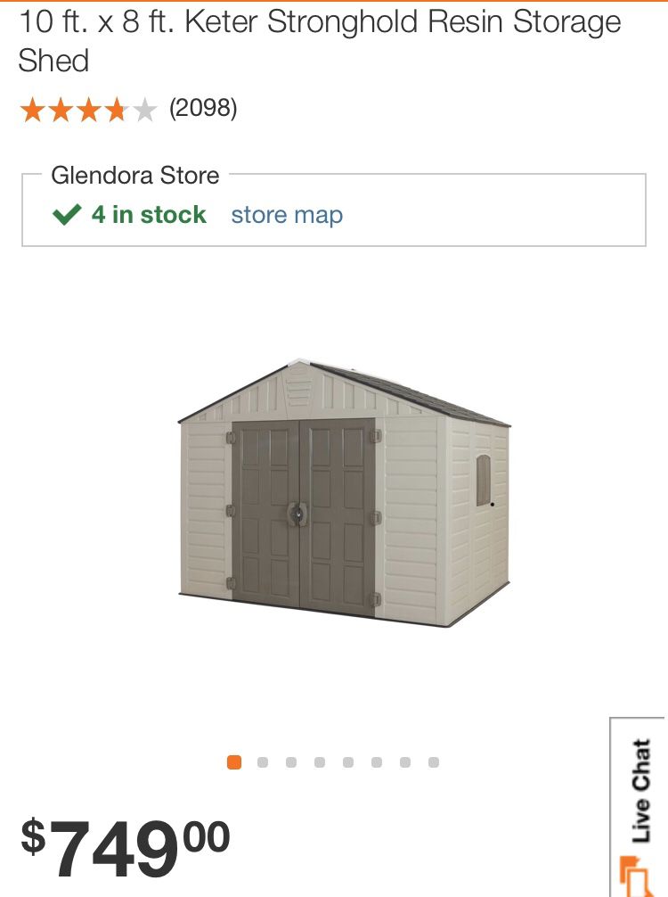 10x8 keter shed