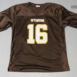 Pro Edge (16/18) XL Brown Polyester Wyoming Cowboys Jersey