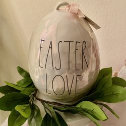 Rae Dunn Easter Love Figural Egg