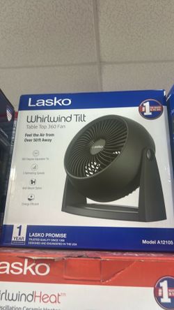 Lasko Whirlwind Tilt Table top fan 360