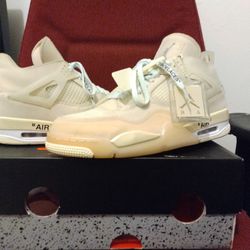 Jordan 4 Off White WMNS 14 12.5 Mens 3000$