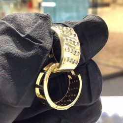 10k Gold Huge Hoop Earrings Solid Available In Stock ..