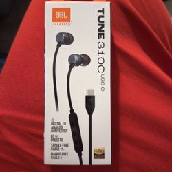 JBL by Harman TUNE 310C USB-C Headphones.