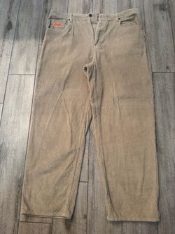 Tan Corduroy Wide Leg Pants