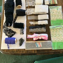 Large Lot Of Lace For Sewing Or Crafting 
