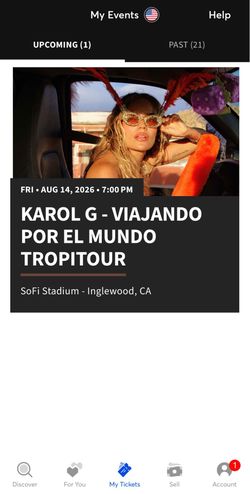 Karol g at Sofi stadium