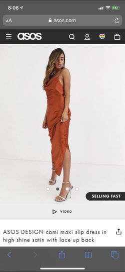 ASOS burnt Orange Gown