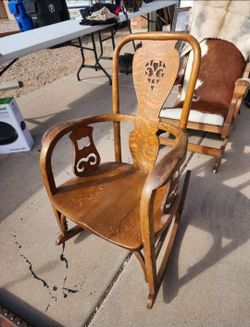 Antique Wood Rocker / Rocking Chair
