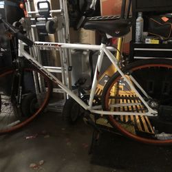 White Fixie Bike