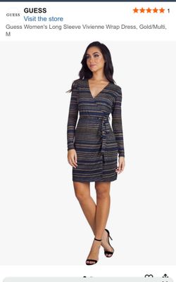 Guess vivienne wrap  dress, Small,  New