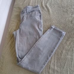 Maurices Jeans Womens Small Gray Mid-Rise Skinny Jeans