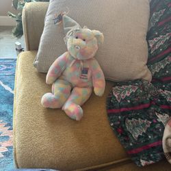 Ty Beanie Baby Happy birthday Bear 15”