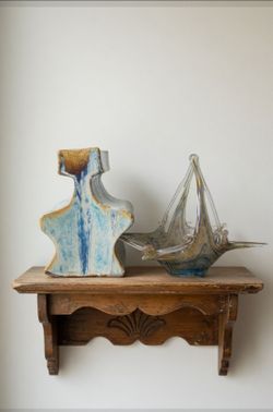 Art glass items-Pair
