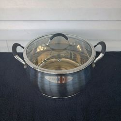 Delmonico's stainless steel 11qt-10.4L pot with lid 