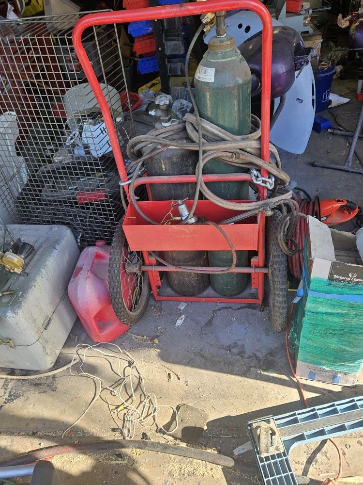 Cutting Torch And Tanks With Cart $400