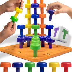 Sensory Pegboard 33 Piece Set - Develop Sensory Play Occupational Therapy STEM Learning Educational Toys