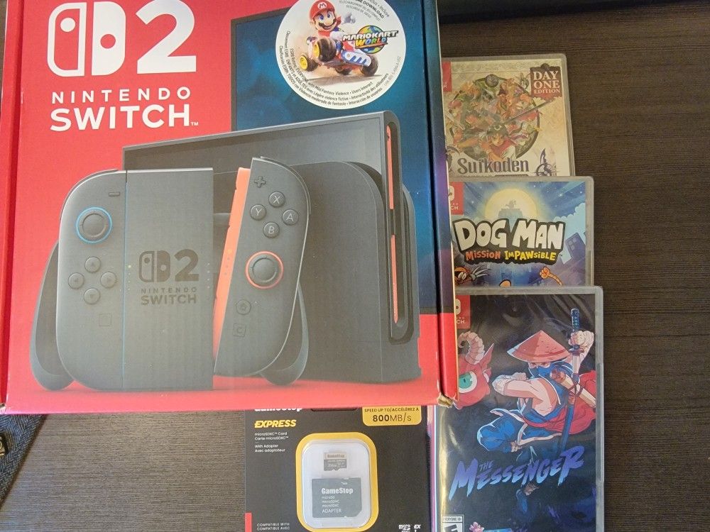 Switch 2 With 3 Games And SD Card