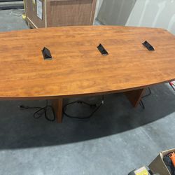 Office Table With Charging Ports 