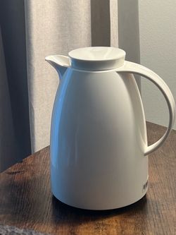 White Thermal Coffee Flask