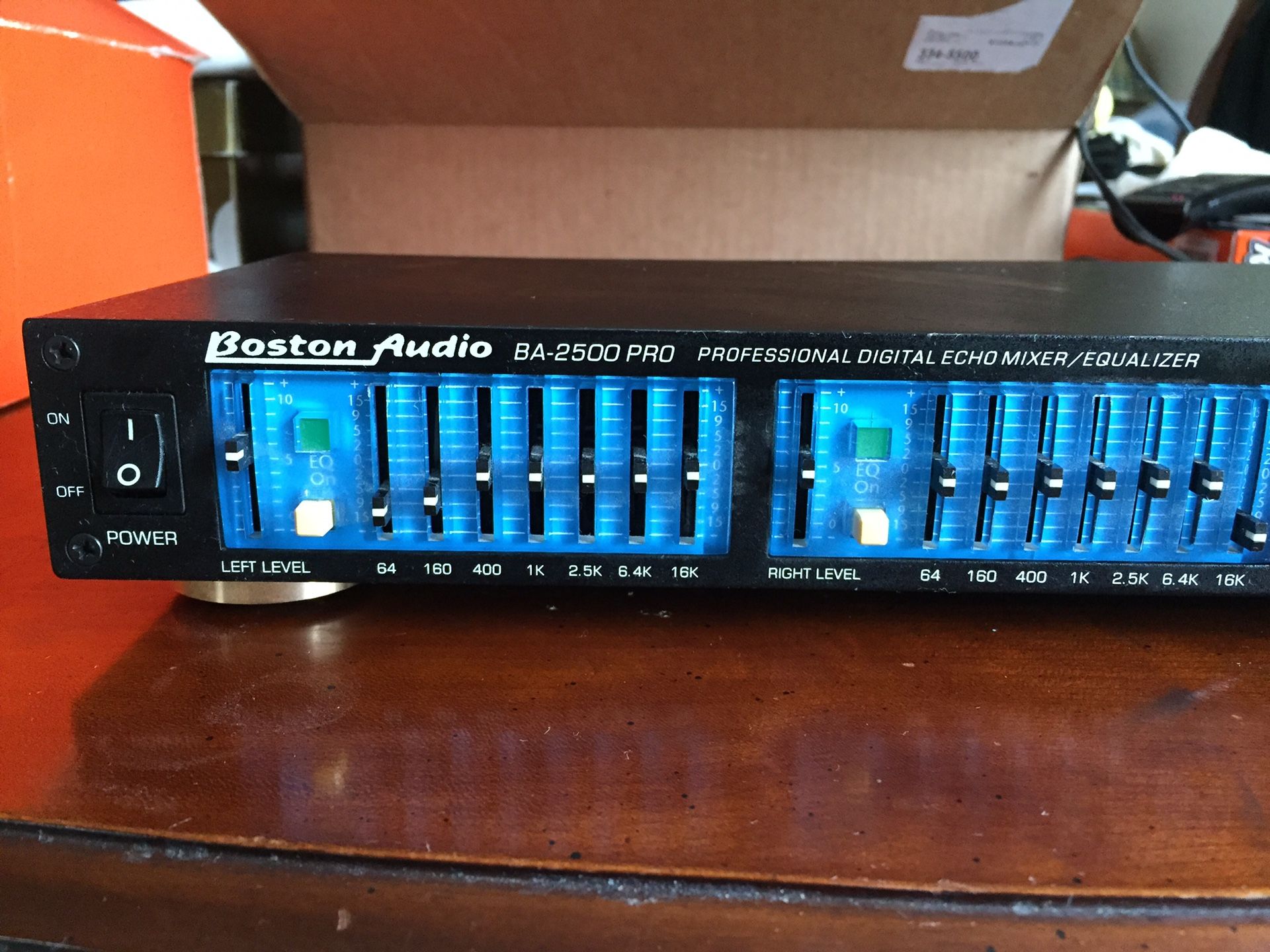 Boston Audio BA-2500 PRO Professional Digital Echo Mixer/ Equalizer