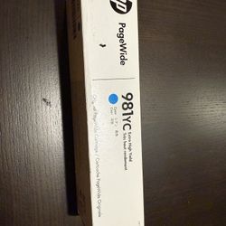 HP 981YC Cyan Extra High Yield PageWide Ink Cartridge Original Sealed New