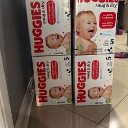 Huggies diapers Size 5 & 2 