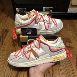 Nike Dunk Low Off-White ‘Lot 6’ Size 11M Brand New